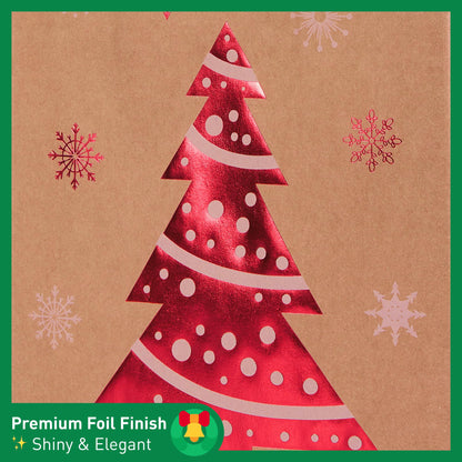SUNCOLOR 24 Pack Small Christmas Gift Bags With Tissue Paper