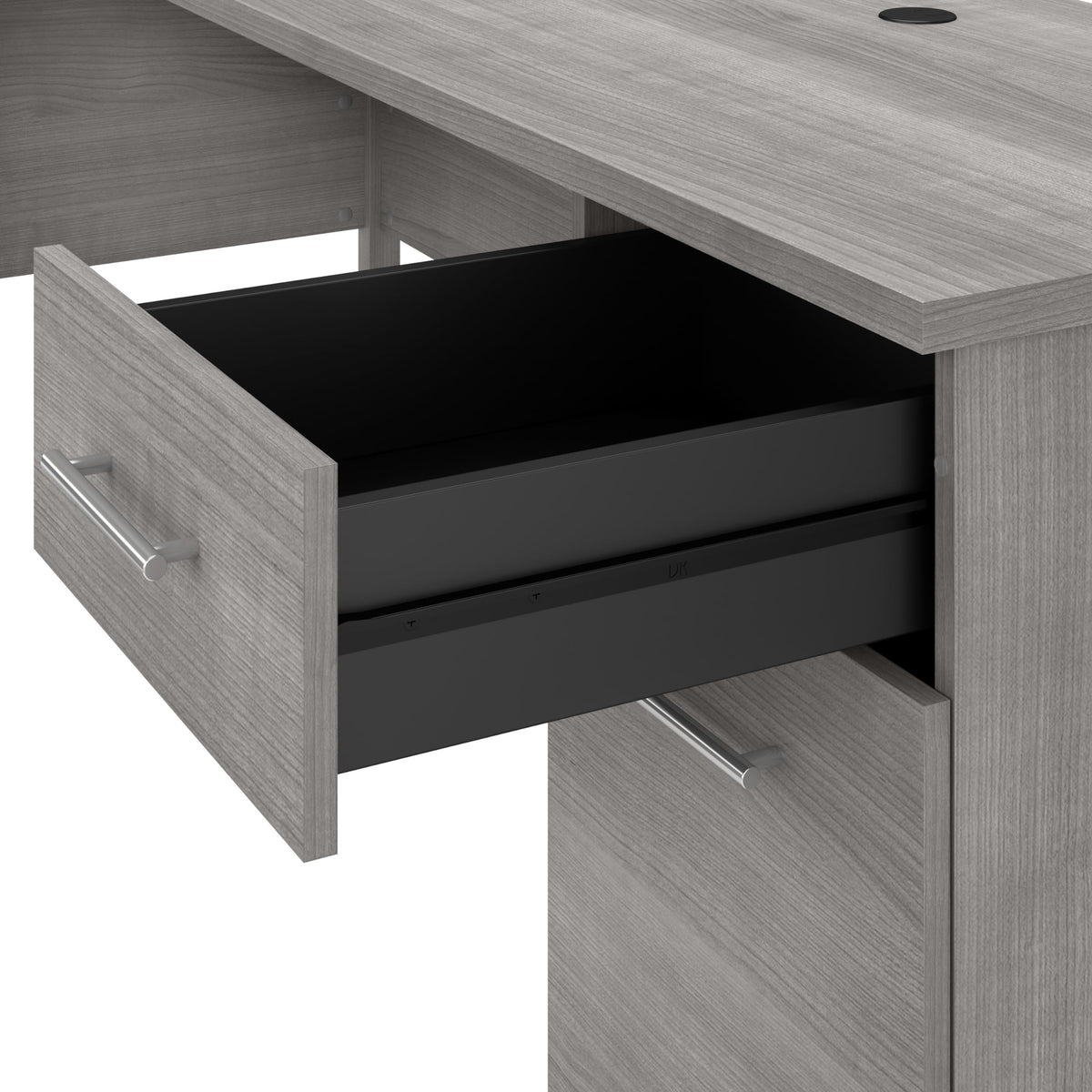 Bush Home Somerset 72W 3 Position Sit to Stand Adjustable Standing L Shaped Desk in Platinum Gray, Ergonomic Corner Computer Office Table