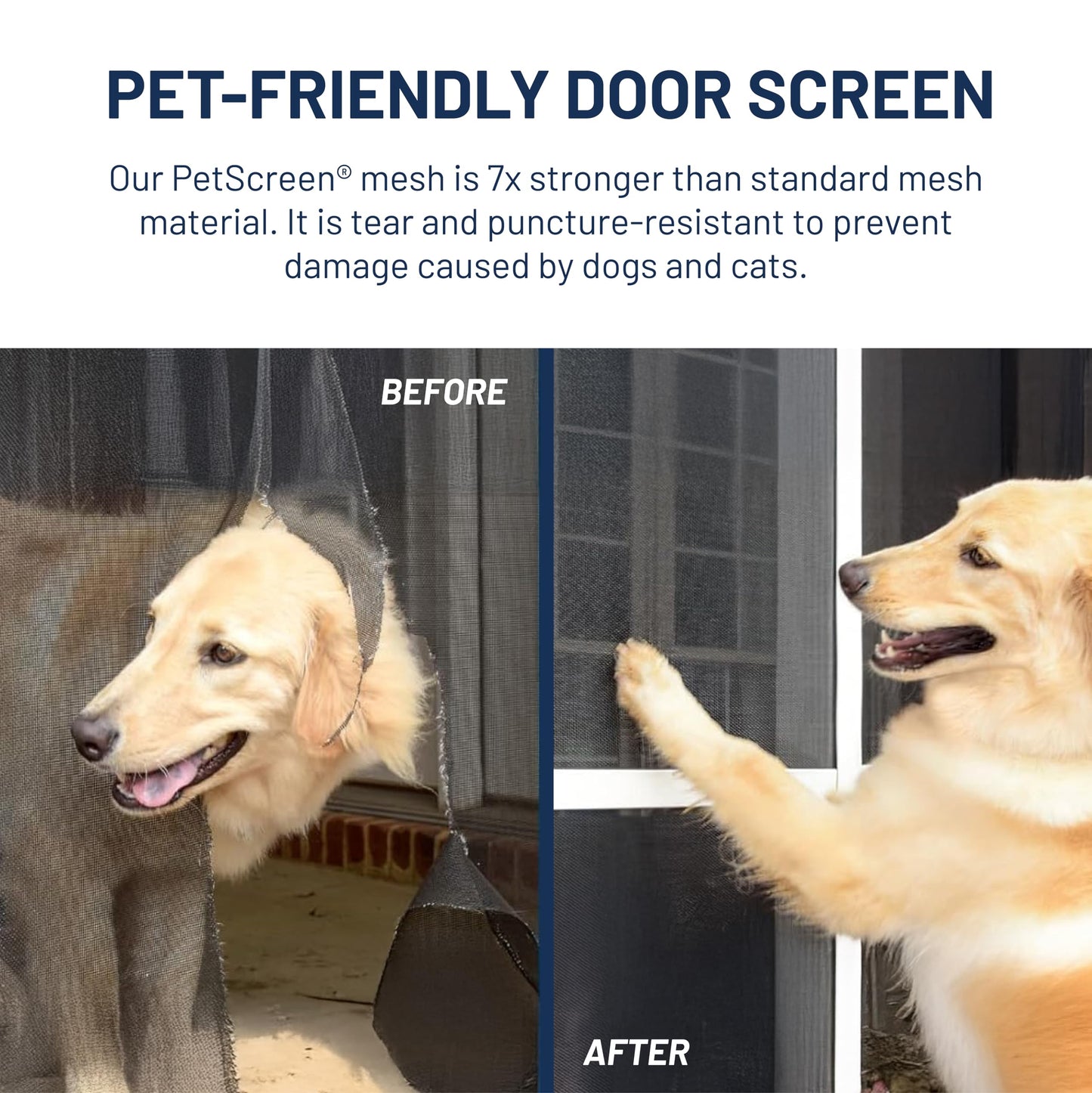 RiteScreen KD Mfit Sliding Screen Door Replacement, Ready-to-Assemble, Easy DIY, Bronze, 48" - PetScreen – Adjustable Patio Screen Door Kit for Openings 78” - 81” Tall – Fits 95% of Doors in U.S.