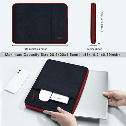 Laptop Case 15 15.6 16 Inch Sleeve Water Resistant Cover for MacBook Pro 16" & 15.4", Surface Book 2/1 15" and Most Popular 15"-16" HP Dell Asus Acer Razer MSI Notebooks,B02K02