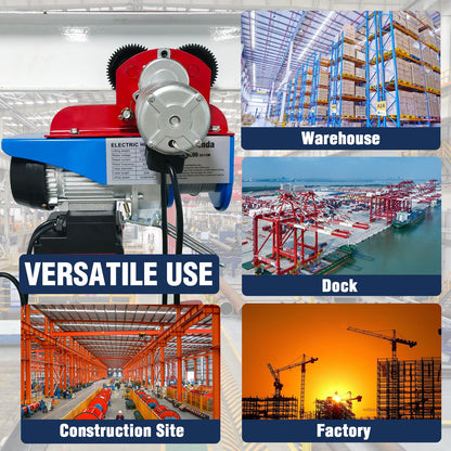 Bigorenda 1100LB Electric Trolley for Power Hoist,2.68-4.33" Adjustable Beam Flange Width for Straight Curved I Beam Trolley,for PA200-PA500 Hoists Push Geared Overhead Heavy Duty Wheel,for Warehouses