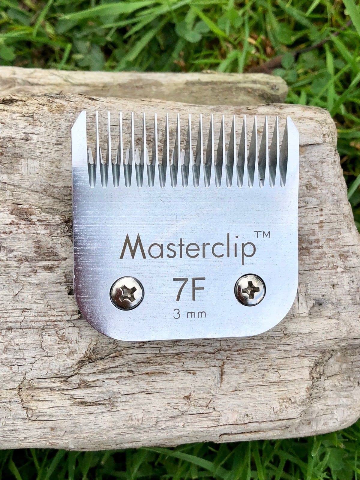 Masterclip Dog Clipping Blade A5 Clipper Blades 50F 40F 30F 15F 10F 9F 7F 7 5F 5# 4F 4# 3F 3# 2F 2# 5/8N Toe Blade Compatible Oster Andis (7F)
