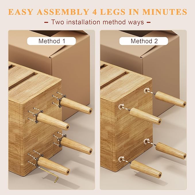 Nightstand with 3 Drawers Narrow Night Stand Solid Wood Bedside Table Mid