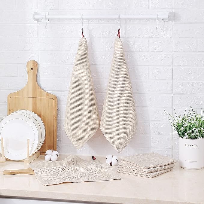 Kitinjoy 100% Cotton Kitchen Dish Cloths
