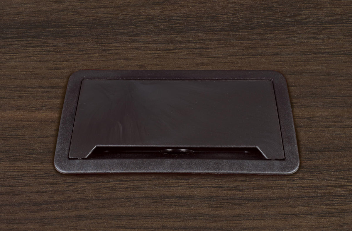 Romig Legacy 12 ft. Racetrack Laminate Conference Table with Charging Port- Neo Walnut