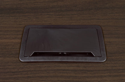 Romig Legacy 12 ft. Racetrack Laminate Conference Table with Charging Port- Neo Walnut