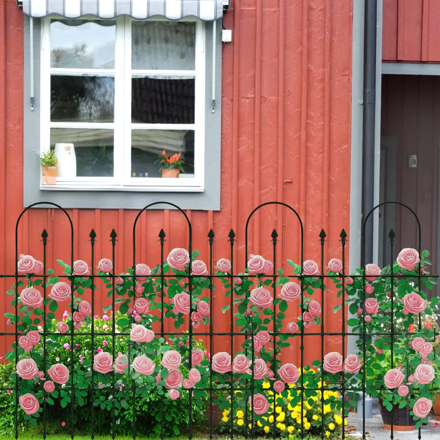 BUKLIYN Garden for Climbing Plants - Trellis for Climbing Plants Outdoor for Vines Plant Fresh Flower Vegetable Support, Plant Trellis Outdoor:82.5"*55"(2 Pack)