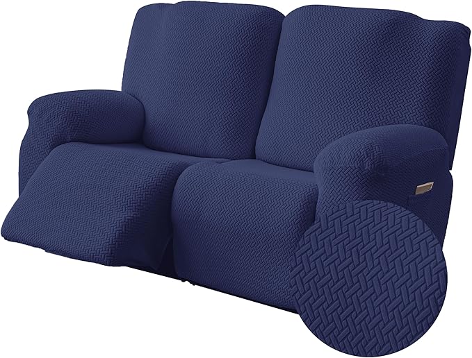 Genina Recliner Loveseat Covers, Stretch Reclining Sofa Covers, 2 Seater Couch