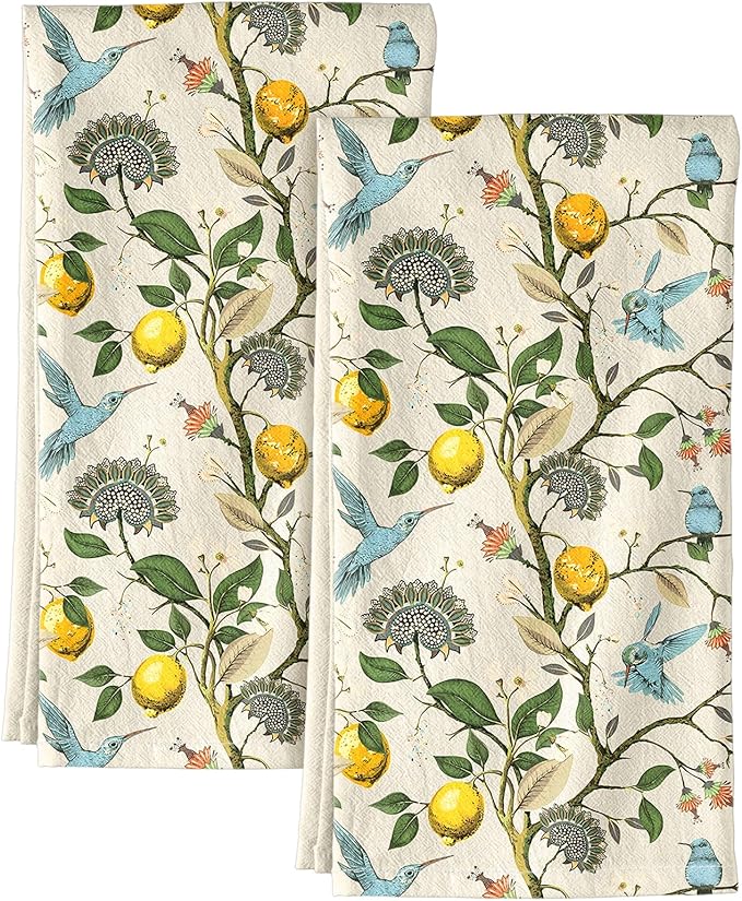Flour Sack Kitchen Towels Set of 2-18x26 Cotton Dish Towels