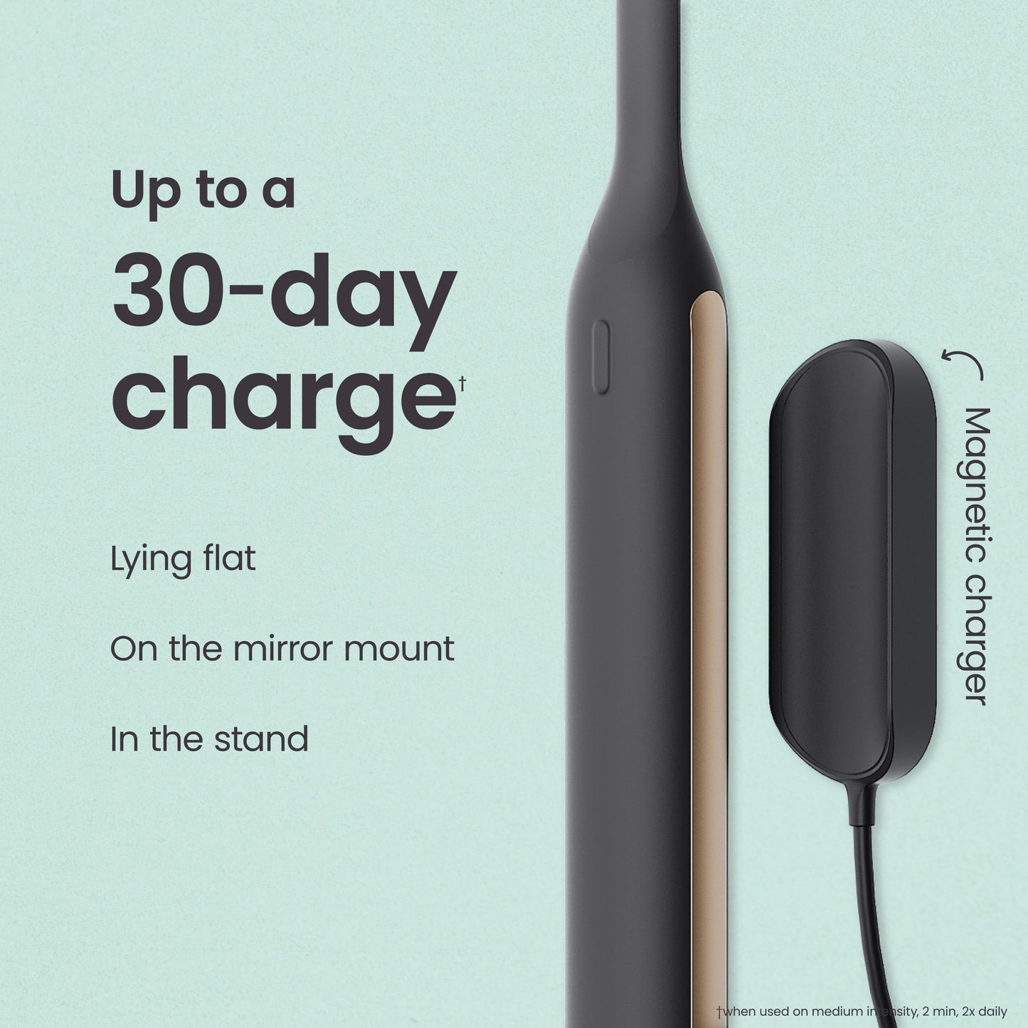 Quip Ultra Next Generation Smart Toothbrush - Timed Electric Toothbrush with Case - Replaceable Brush Head, Soft Bristles, Silicone Handle, 30-Day Battery Life - Travel Toothbrush - Dusk