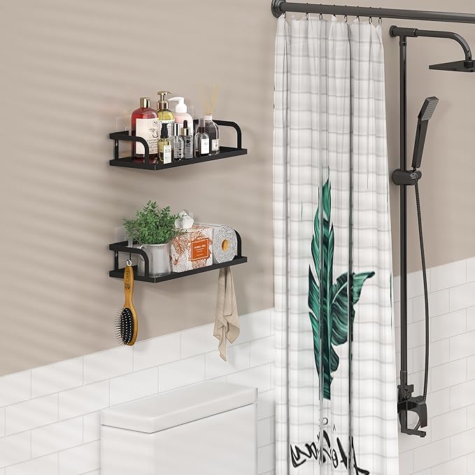 PUSDON Hanging Storage Baskets Organizer Wall Mount, Metal Wire Storage Bin Rack