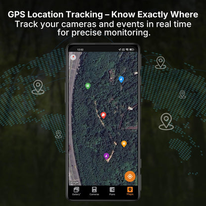 Meidase Solar Cellular Trail Camera S965 Pro (Non-WiFi), Live View, GPS Tracking, 7800mAh Rechargeable Battery, Motion Activated, Ideal for Hunting & Off-Grid Monitoring