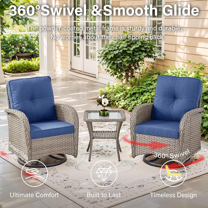 Belord Expansive 10 Pieces Outdoor Patio Furniture Set