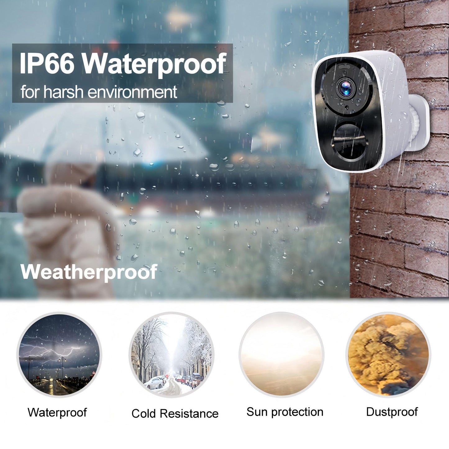 2025 Upgraded 2K Security Cameras Wireless Outdoor, Free Cloud Storage & Local SD Card Support, 1-6 Months Battery Life, Waterproof, 2-Way Talk, AI Motion Detection Spotlight Siren Alarm Camera