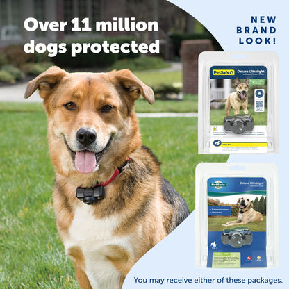 PetSafe Deluxe Ultralight Pet Fence Receiver Collar Electric Dog Containment, In Ground Dog Fence Waterproof Feature, Low Battery Indicator, Pet Collars for Dogs Collar Receiver