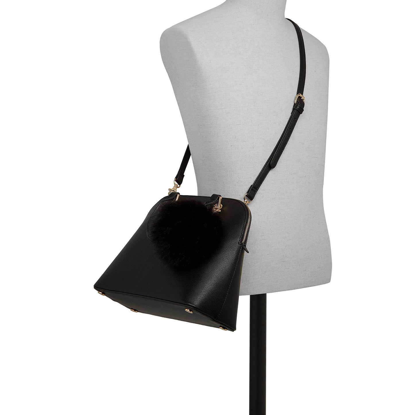 Aldo Women's ALDO Women s Galilini Dome Satchel Handbag, Black, One Size UK