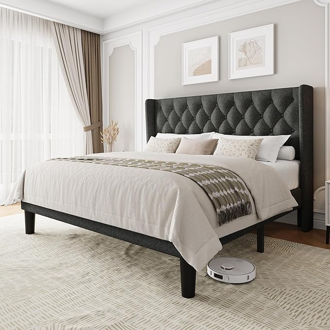 Einhomn King Size Platform Bed Frame