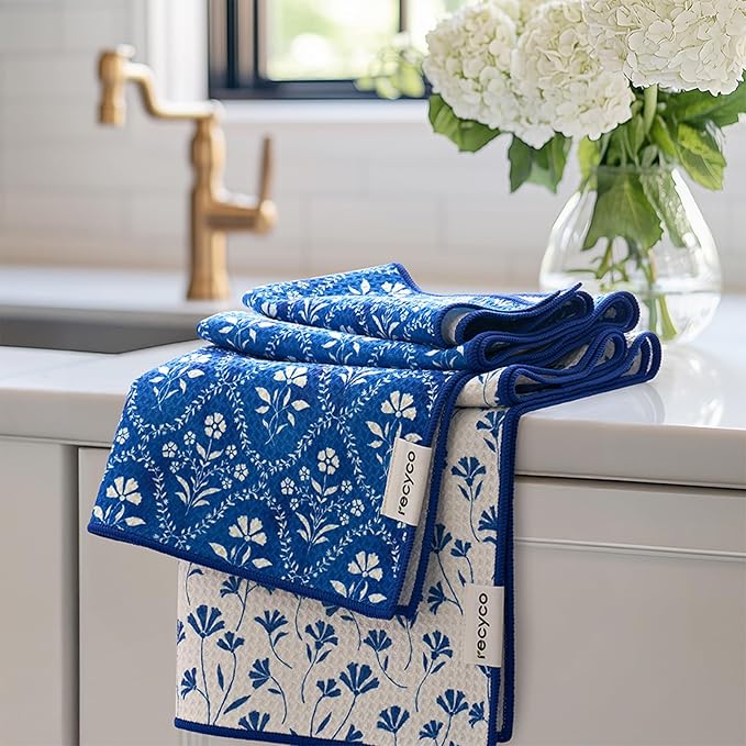 RECYCO Waffle Kitchen Towel Set of 2