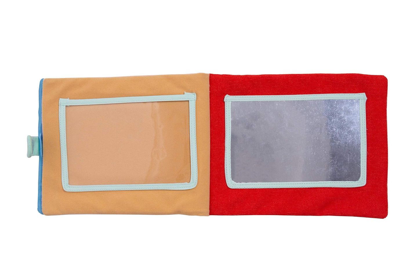 Pearhead Plush Photo Album, Baby Shower Registry Addition, Gender Neutral Baby Toy, 8.75x6.25x0.75 Inch