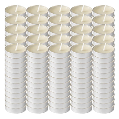 L’ner 1.5 Hour Tealight Candles, 300 Pack – Smokeless & Dripless Unscented Mini Tea Lights, Plant-Based Wax, Lead-Free Cotton Wick – Premium Quality Tealights for Shabbat, Memorial, Home, Weddings