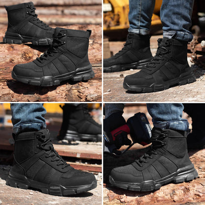 Safety Boots Lightweight Steel Toe Boots Men Women Comfortable Work Boots Shoes Black 10 UK 44 EU 270