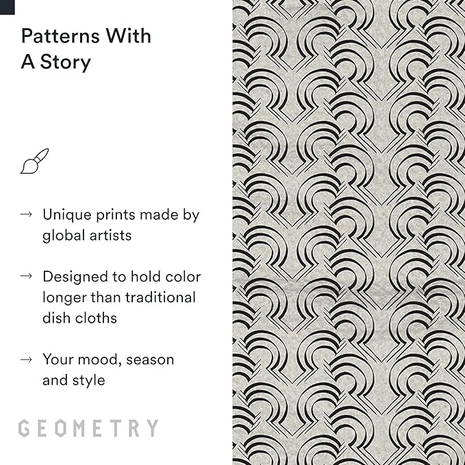 GEOMETRY Kitchen Dish Cloths
