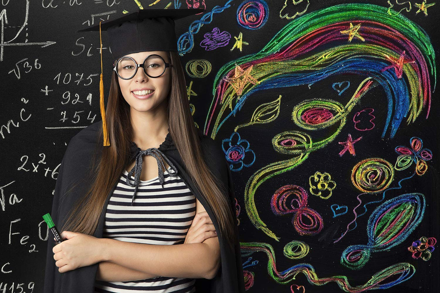 ARTEZA Liquid Chalk Pens, 42 Unique Colours, Includes 50 Chalkboard Labels and Replaceable Tips, Water-Soluble Chalk Pens for Blackboards and Windows