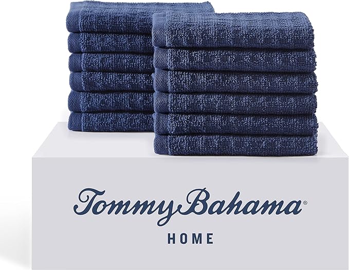Tommy Bahama - Washcloths, Soft & Absorbent Cotton Towels, Low Linting & Fade