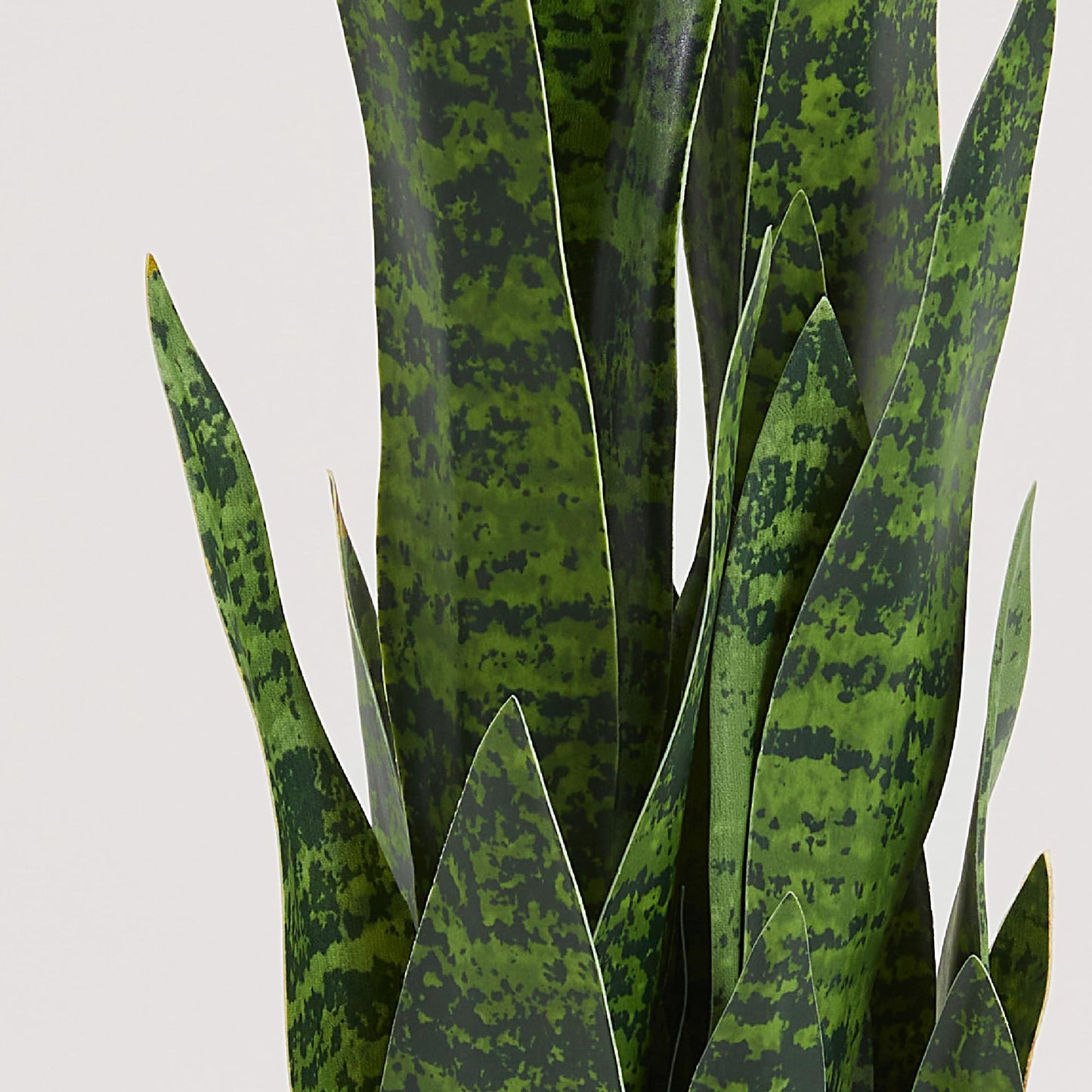 KOL 3ft Artificial Snake Plant, Fake Sansevieria Potted Plants, with Thick Lifelike Faux Leaves, Indoor Home Office Decor, Mother-in-Law Tongue Houseplant, 35in, Green