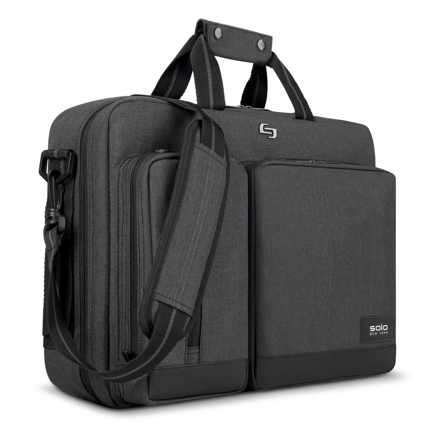 Solo New York Duane Hybrid Convertible Briefcase, Black