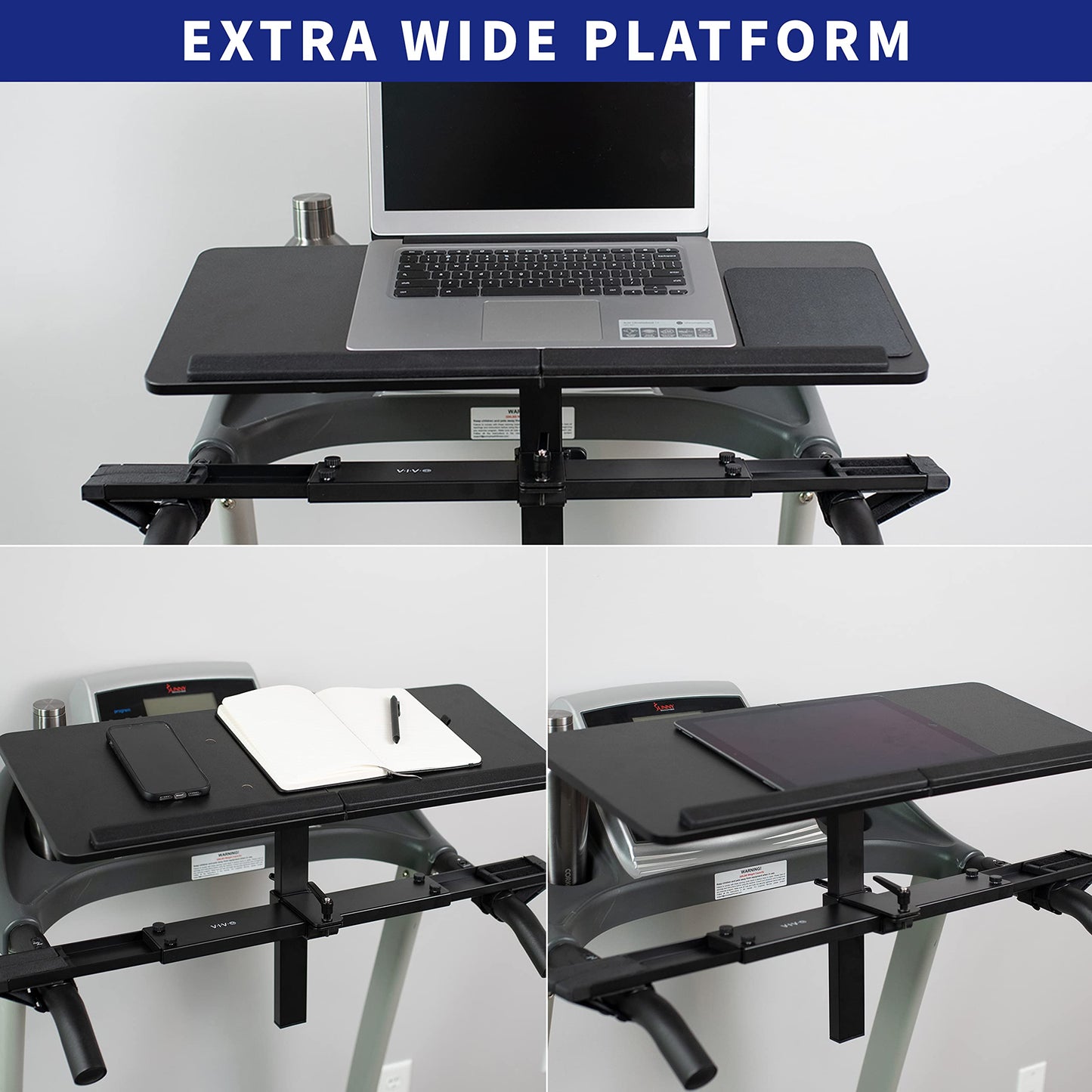 VIVO Universal Laptop Treadmill Desk, Adjustable Ergonomic Notebook Mount Stand for Treadmills Stand-TDML1