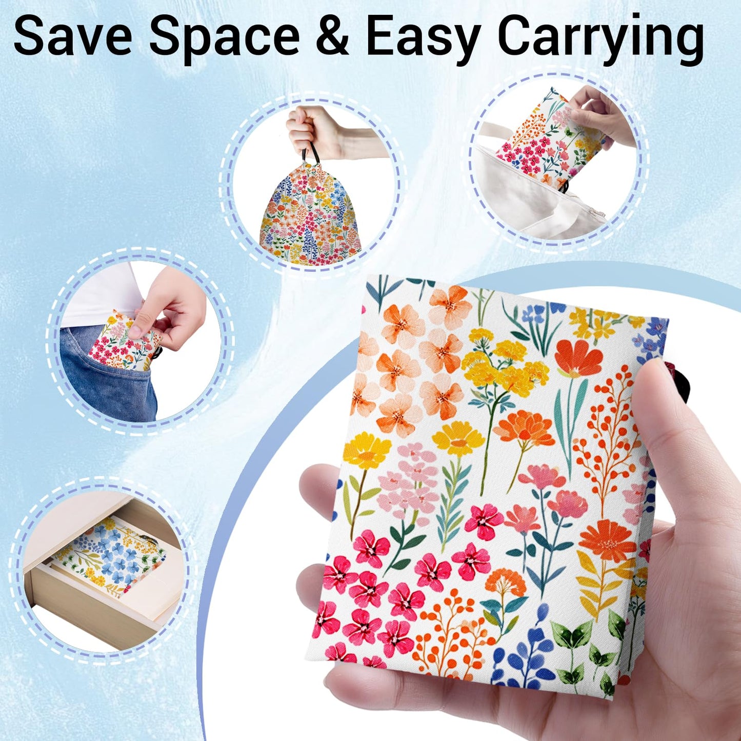 GAIIIIYOU Grip Bags for Gymnasts Plant Flowers Small Drawstring Gym Storage Pouch for Gymnasts