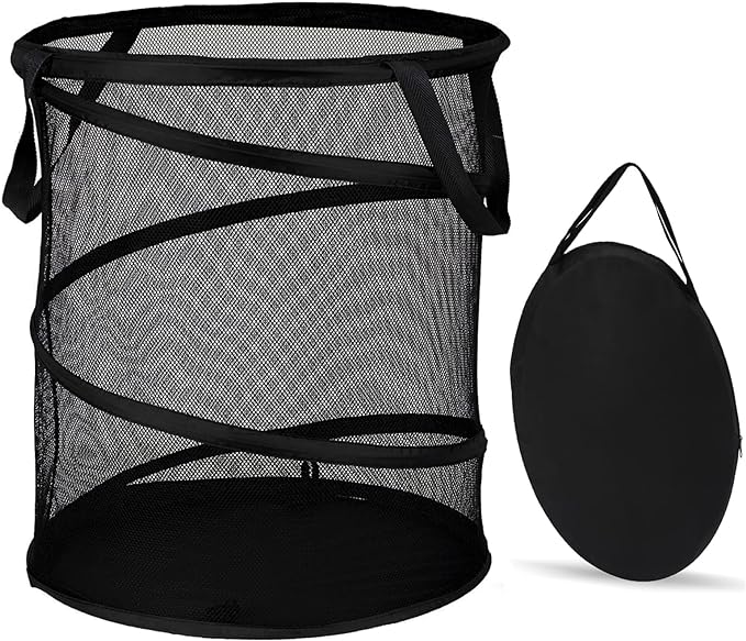 BATTOO Mesh Collapsible Laundry Baskets, Foldable Pop Up Laundry Hamper
