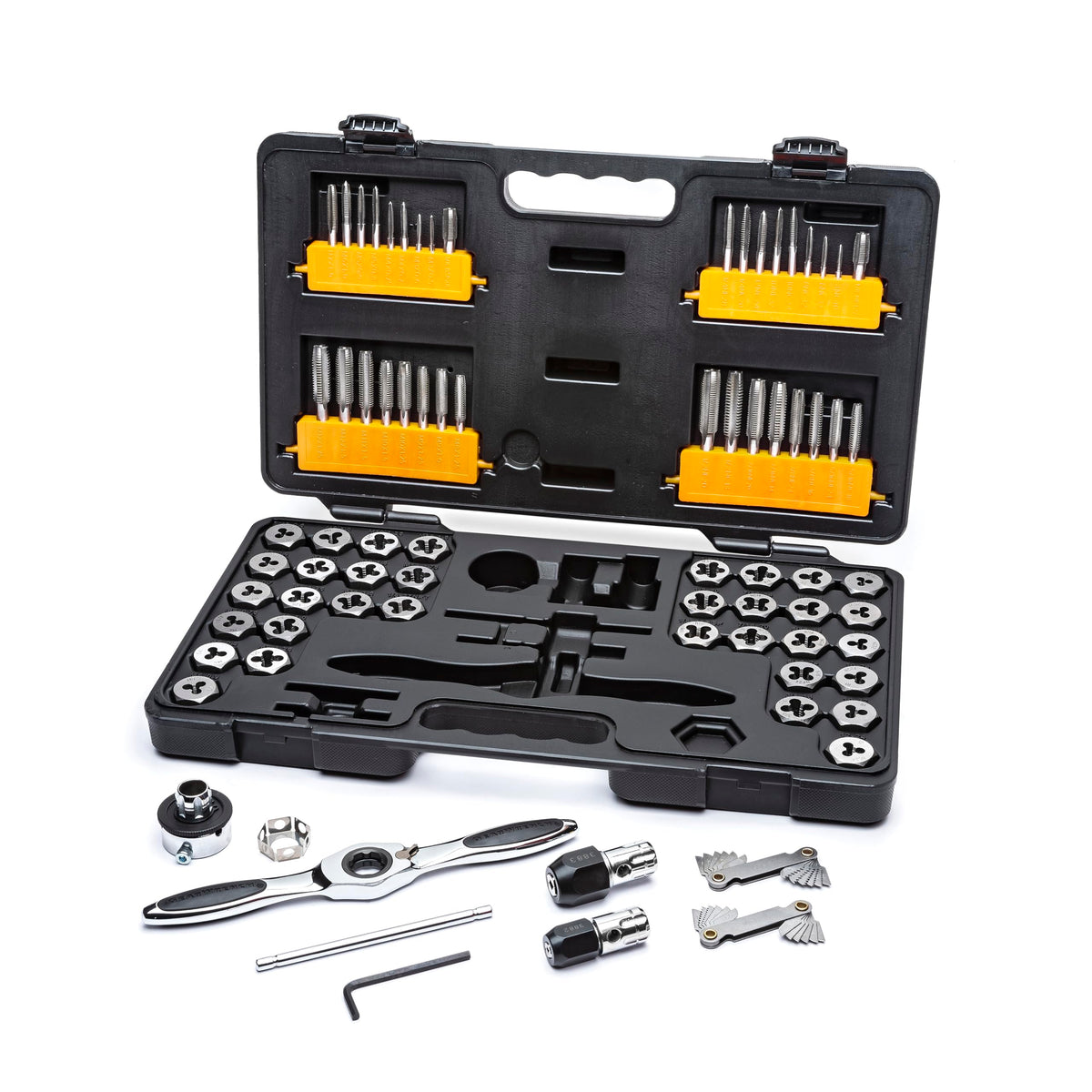 GEARWRENCH 77 Piece SAE/Metric Ratcheting Tap and Die Set -3887