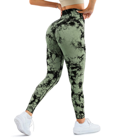 A AGROSTE Women Seamless Workout Leggings with Pockets Scrunch Butt Lifting Gym Leggings High Waisted Yoga Pants