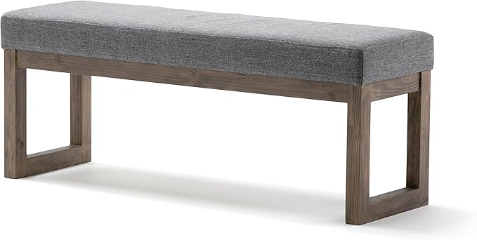 SIMPLIHOME Milltown Large Ottoman Bench