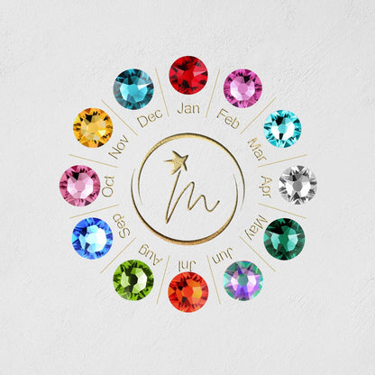 TMT Personalised Birthstone Bracelets Gift for Birthday Friendship Mum Auntie Sister 18th 21th 30th 40th 50th 60th 16th 13th Her Women Girl Best Friend