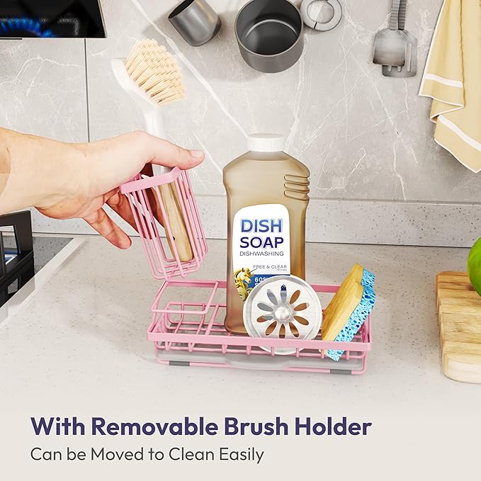 SWTYMIKI Sink Caddy Sponge Holder
