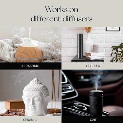 SCENTEMOTION My Way Diffuser Oil Inspired by The 1 Miami Beach Scent, Scent Diffuser Oil with Notes of Cardamom, Leather, Lemon & Iris, Aromatherapy Fragrance, Essential Oil Blend | 120ml, 4.05 fl oz