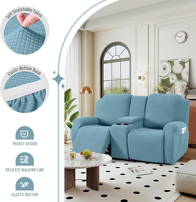 TAOCOCO Loveseat Recliner Cover