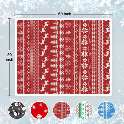 Touchat Red Sherpa Christmas Throw Blanket, Fuzzy Fluffy Soft Cozy Blanket, Fleece Flannel Plush Microfiber Blanket for Couch Bed Sofa (50" X 60", Red Reindeer)