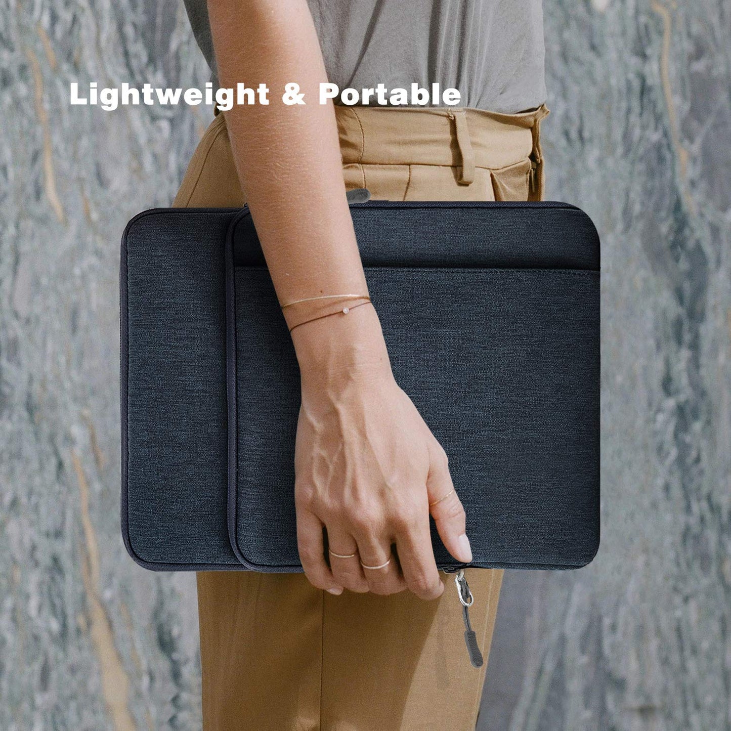 Dadanism 13 Inch Tablet Sleeve Shoulder Bag Carrying Case for iPad Pro 13" M4 2024, iPad Air 13" M3 M2, iPad Pro 12.9", Galaxy Tab S10+ Plus/S9 FE+/S9+ Plus 12.4", reMarkable Paper Pro 11.8", Indigo