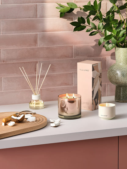 Illume Beautifully Done Essentials Coconut Milk Mango Demi Vanity Tin Scented Candle
