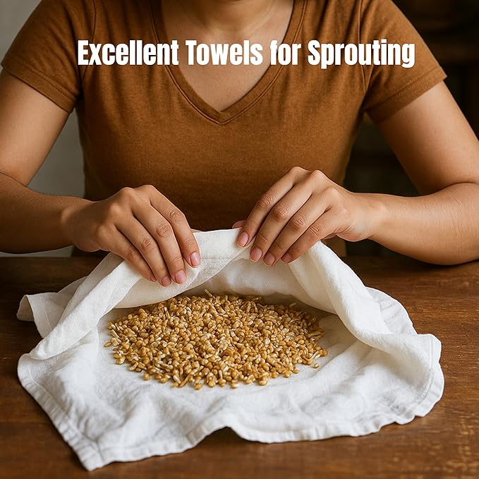 Flour Sack Towels | Tea Towel for Crafts| Kitchen Dish | Cotton Blank Towel for