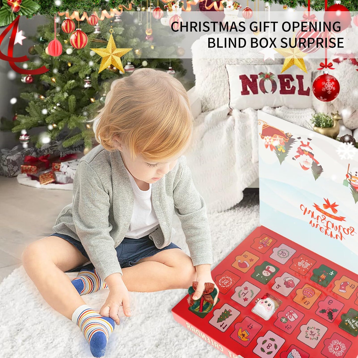 Christmas Advent Calendar, Christmas Gift 2025, Christmas Countdown Calendar Ornaments， 24 Piece Set Plush Christmas Ornaments， Angel Santa Claus Snowman Reindeer Mini Christmas Tree Ornaments