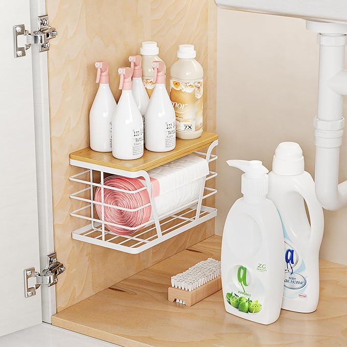 Small Grocery Bag Holder, Trash Bag Dispenser