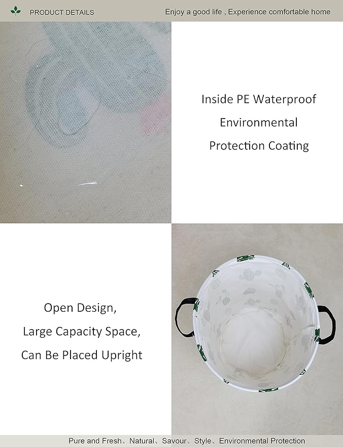Round Fabric Storage Bin, Decorative Basket, Organizer Basket