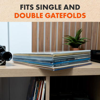 25x 12 Inch Gatefold Outer Vinyl Record Sleeves | Crystal Clear Covers Fit Single & Double Gatefold Albums | Acid-Free Protective Plastic Sleeves | Clean & Crisp Polypropylene