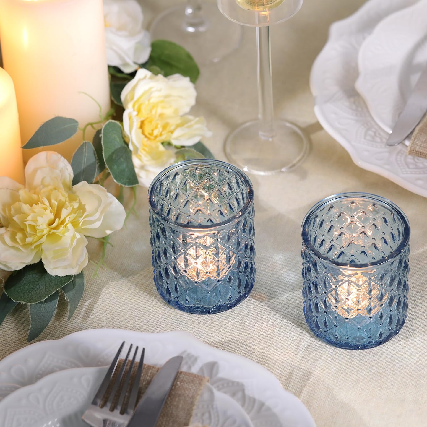 8Pcs Large Votive Candle Holders