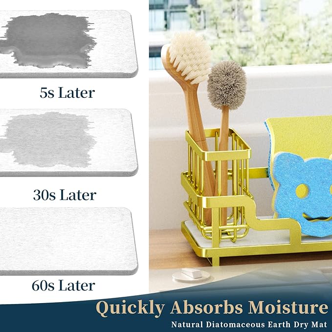 Consumest Sponge Holder for Kitchen Sink